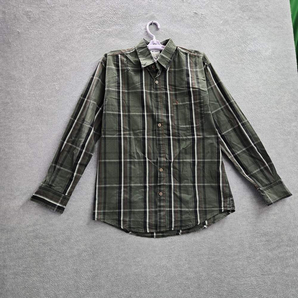 Polo Ralph Lauren‎ Men Button Up Shirt XL Green Embroidered Classic Oxford